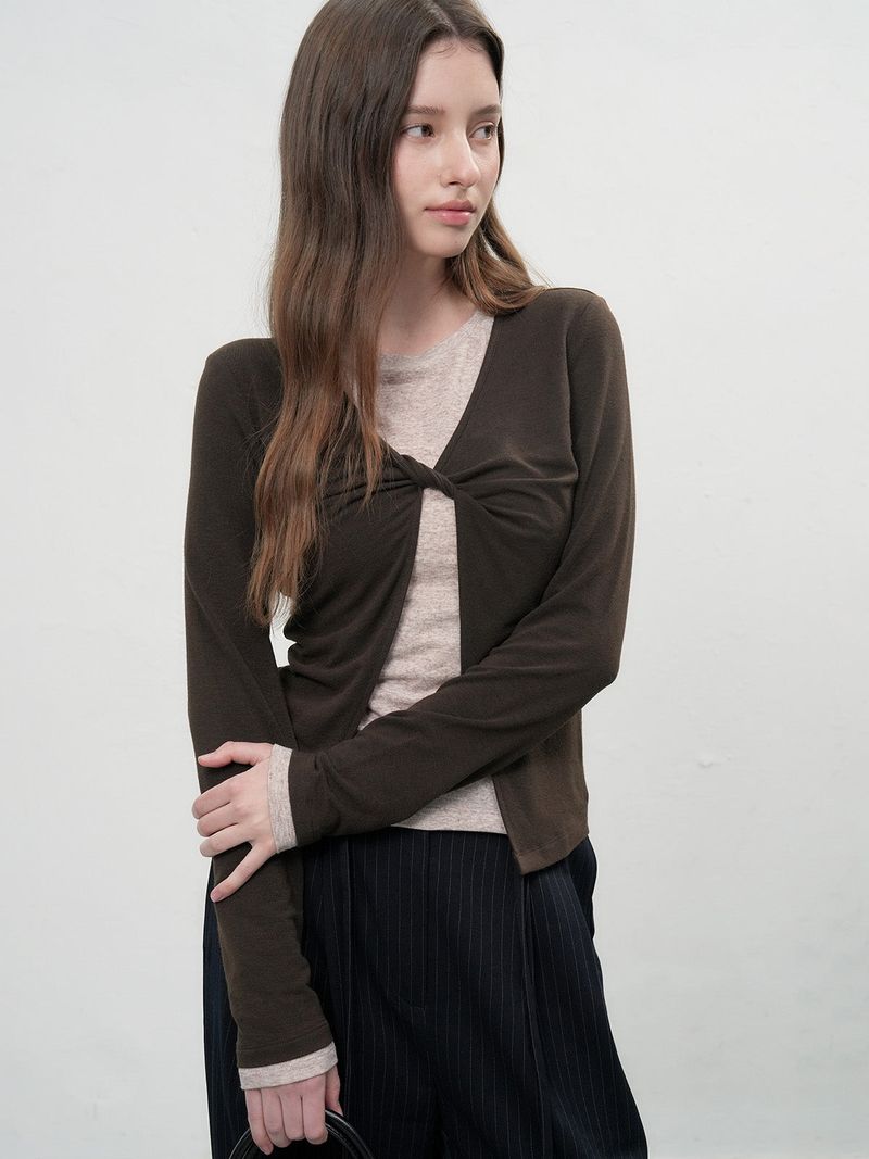 【即日発送】layered twist t-shirts
