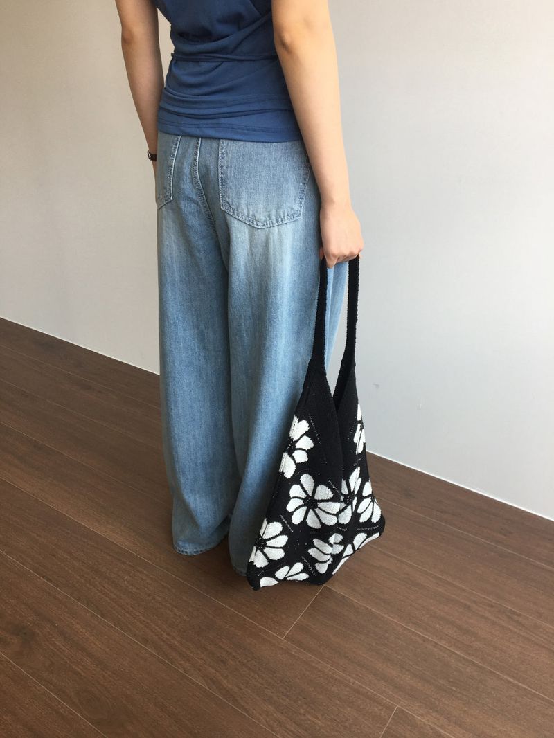 Ez Flower Knit Bag (2color)