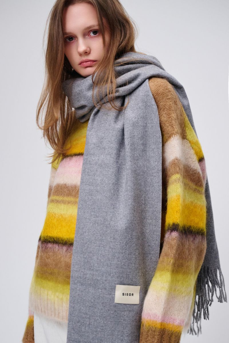 MARIEBEAR muffler_lightgrey
