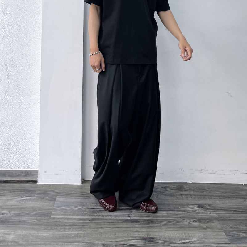 Oversized Pleated Trousers