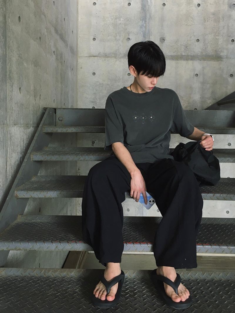 Mono Linen Wide Balloon Pants 4C