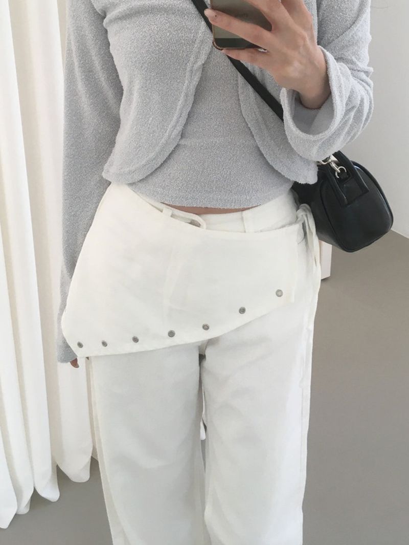 Scarf Layered Pants