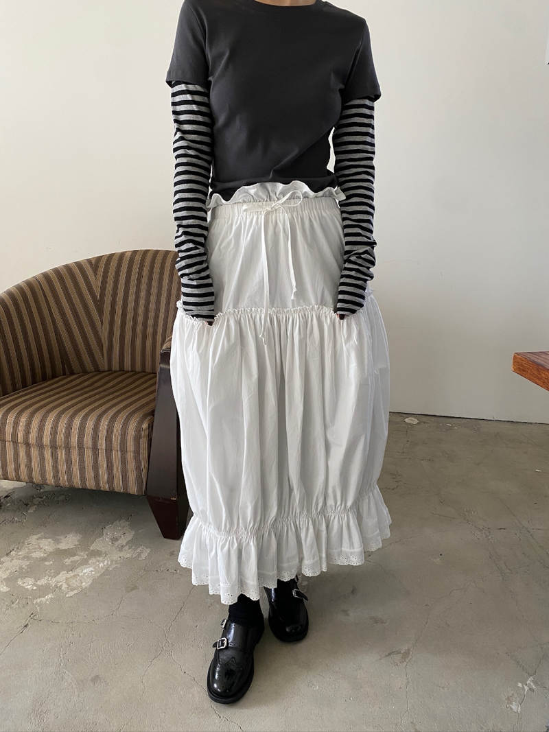 maroni shirring skirt