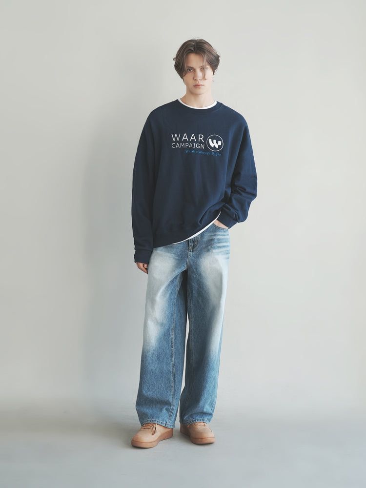 M200 CAT WIDE DENIM PANTS