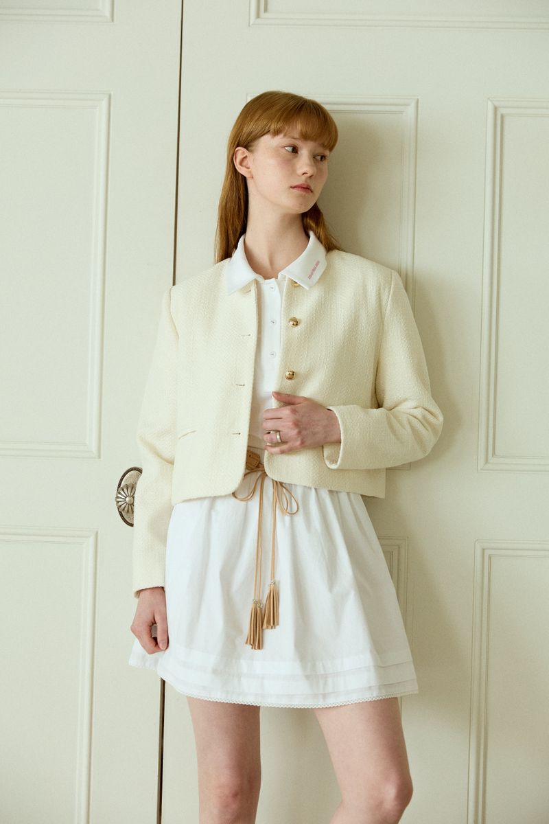 TIDY ROUND TWEED JACKET