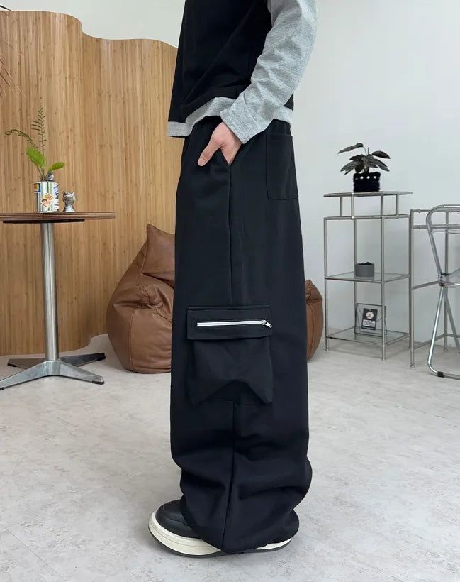 Diven Zipper Cargo Training Pants