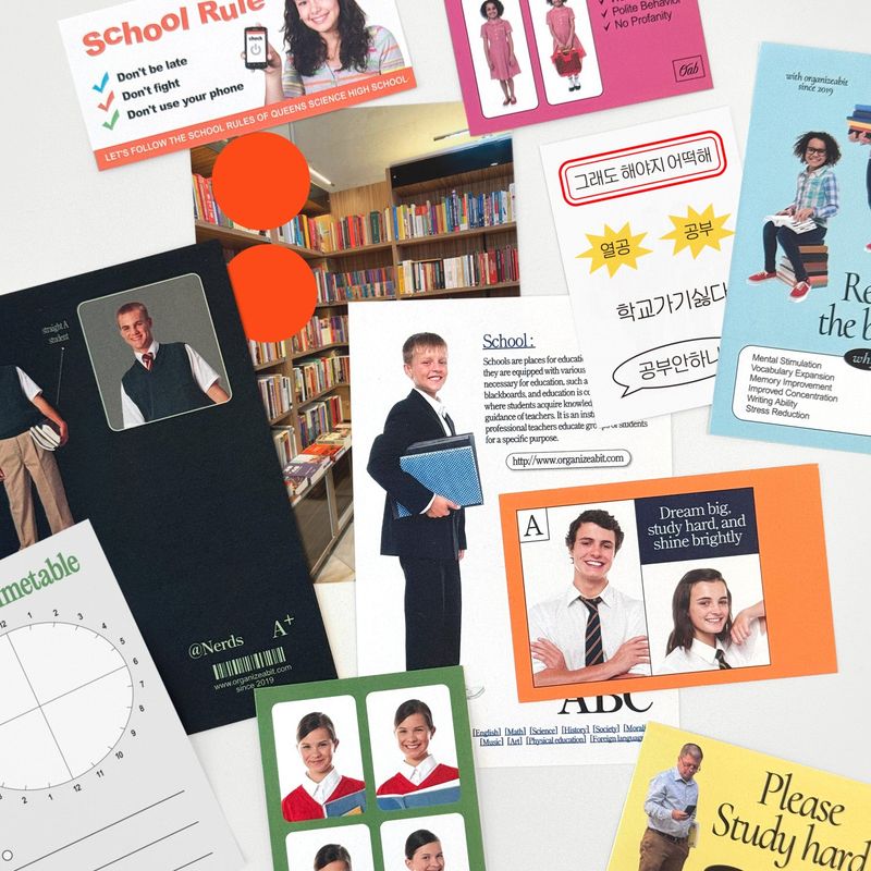 oab school pack / scrap sticker set
