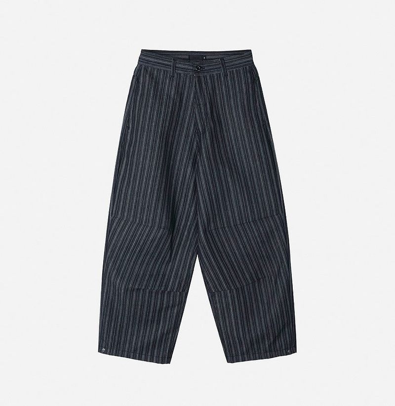 No.1300 N stripe denim wide PT