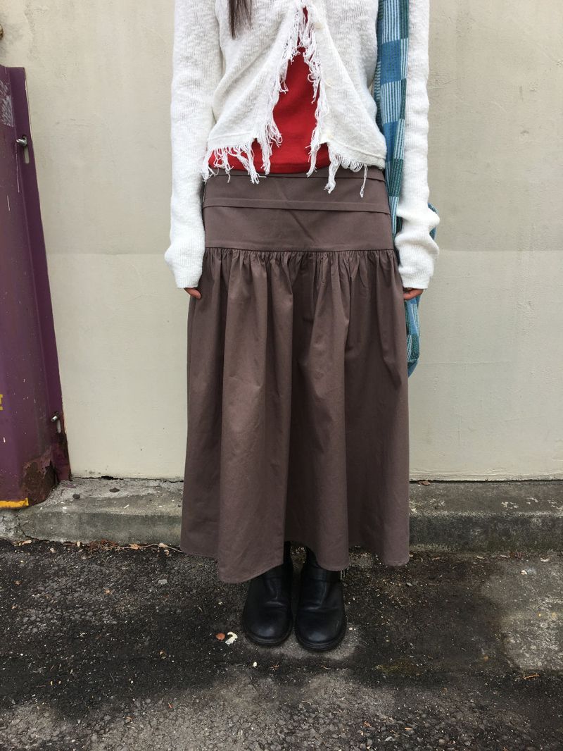 Antique Fold Skirt (3color)