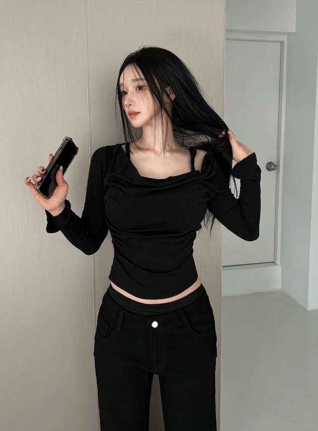 Soft Drape Slim Top