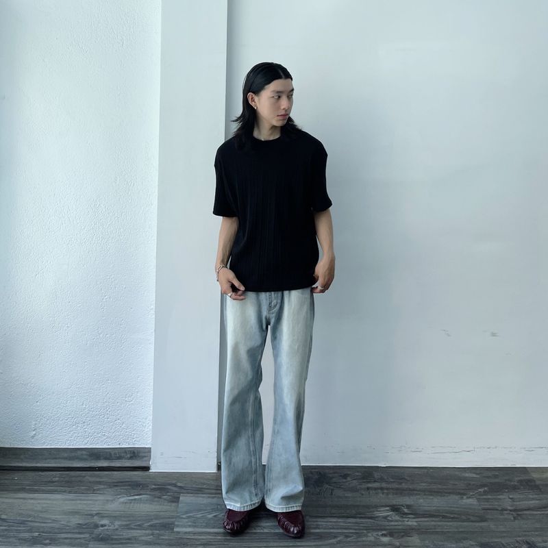 Wide Rib Crew Tee