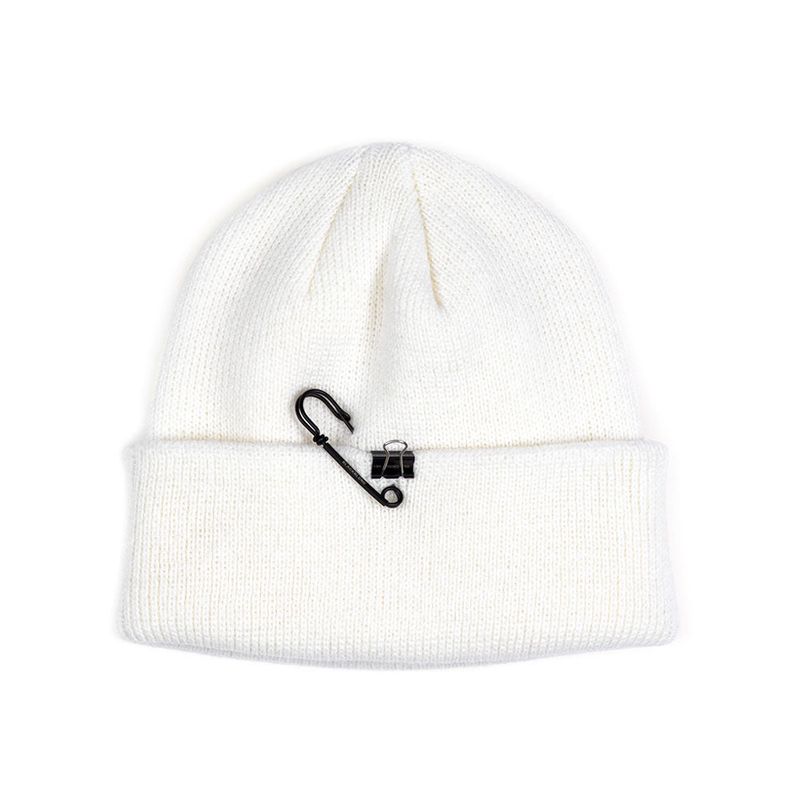 BBD Maverick Patch Beanie (White)