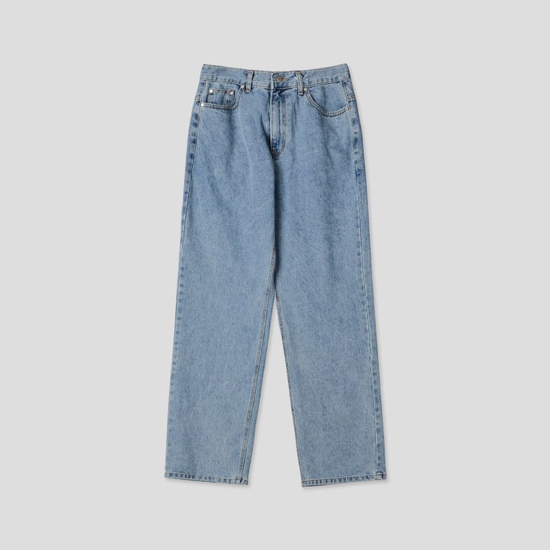 Esther Lettering Denim Pants 3C