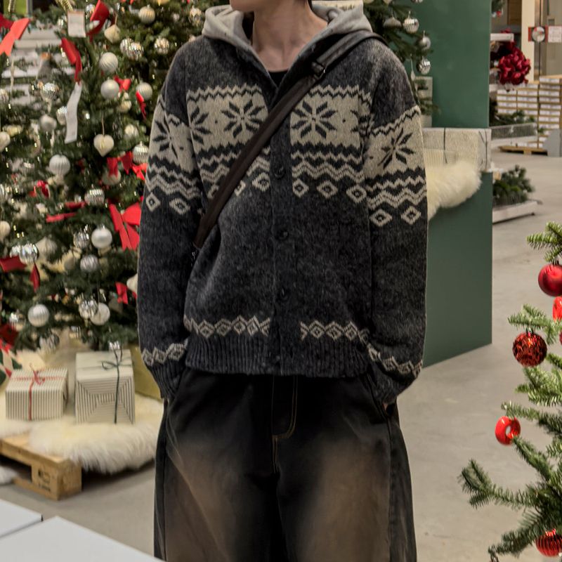 JIIGEUM（ジグム）の「フローラノルディックニットカーディガン（トップス）」