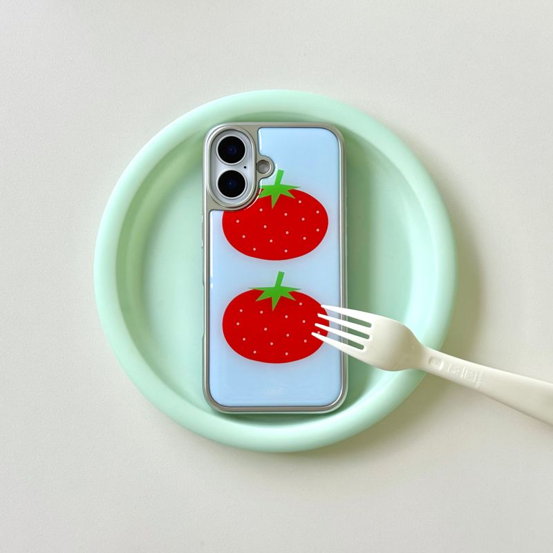 SUMMER TOMATO Silver Epoxy Case