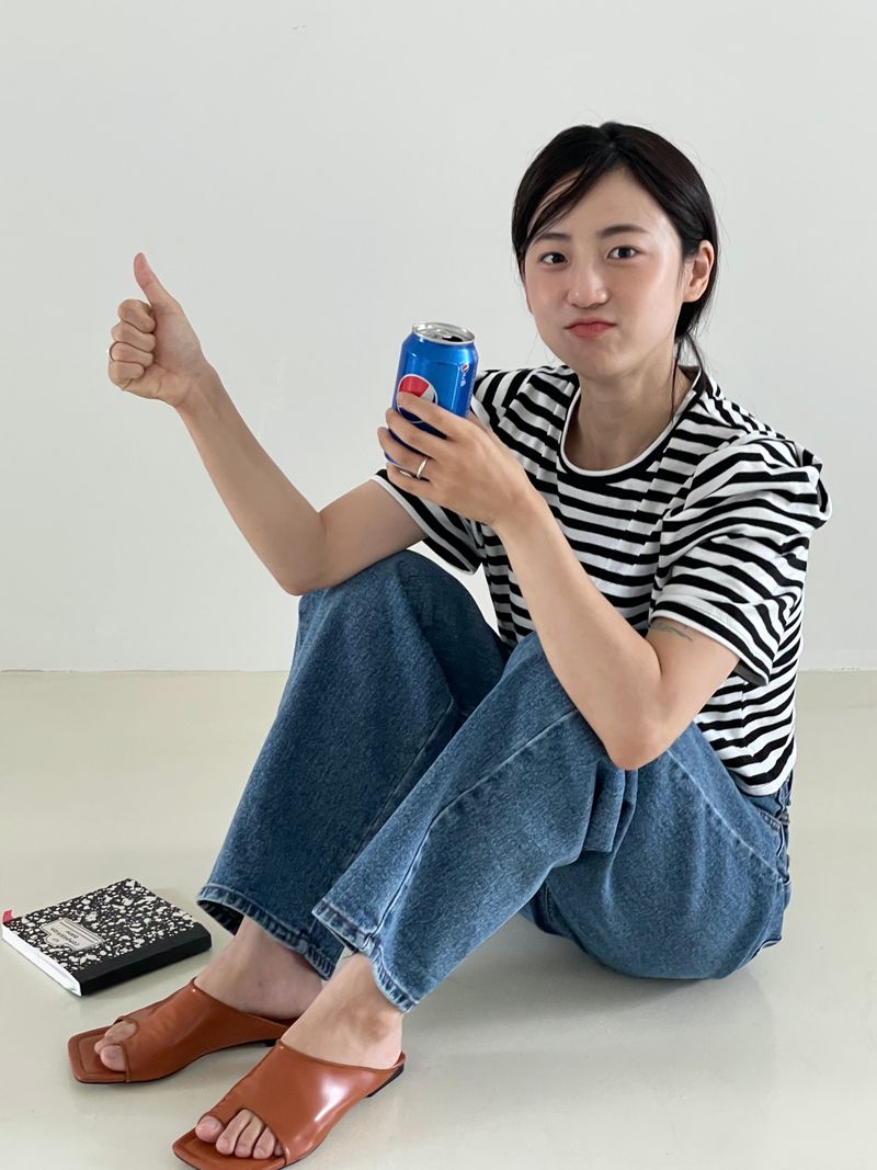 Garni puff stripe T