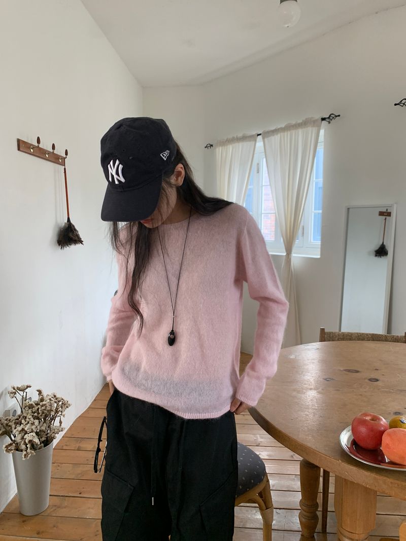 MOHAIR WHOLEGARMENT KNIT (3C)