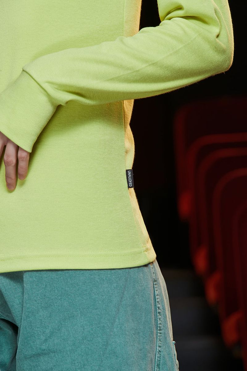 TURTLENECK KNIT T SHIRT / LIME