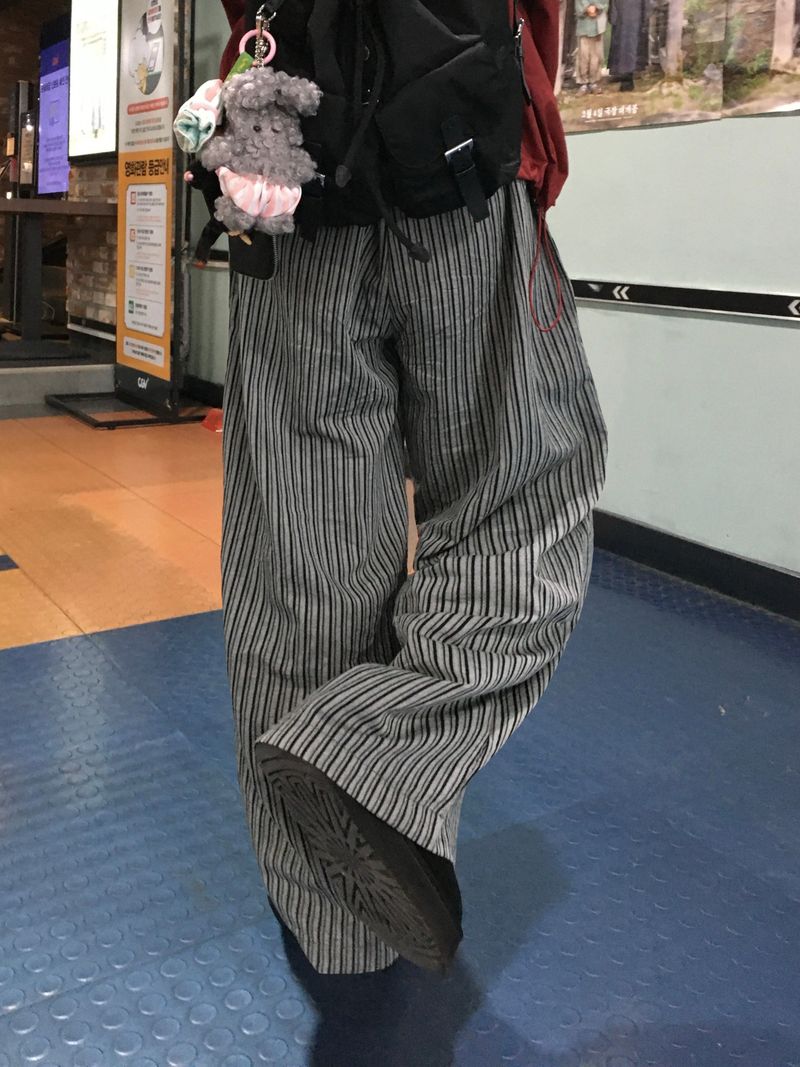 Sand Stripe Easy Banding Pants (3c)