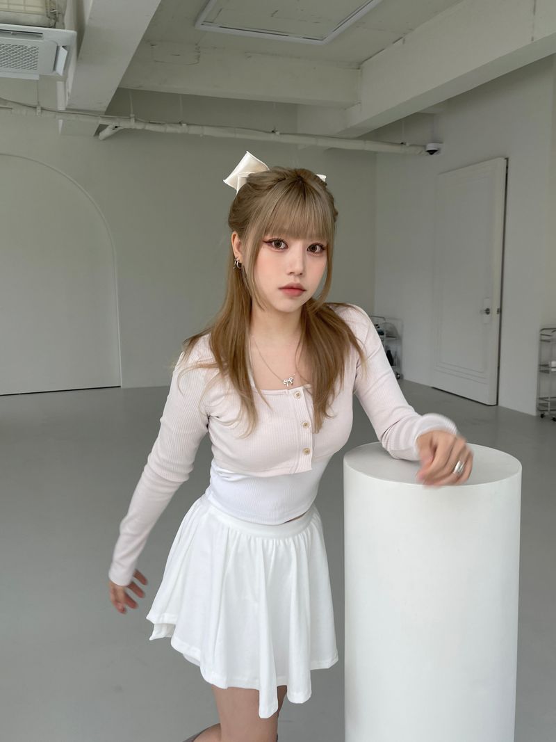 Romantic flared ballet pantskirt
