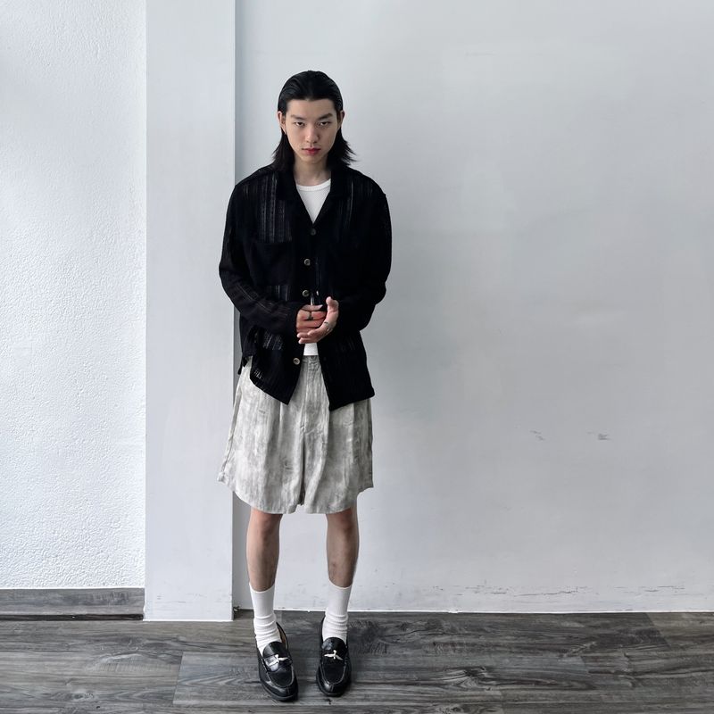 Dual-Pocket Sheer Shirt
