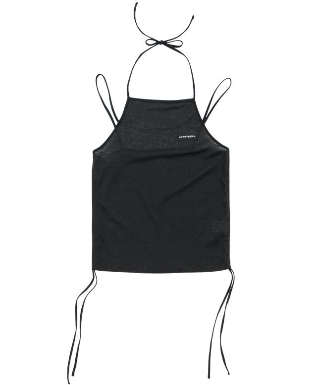 runningHIGH(ランニングハイ)の「HALTER NECK SEE THROUGH SLEEVELESS TOP(Tops)」