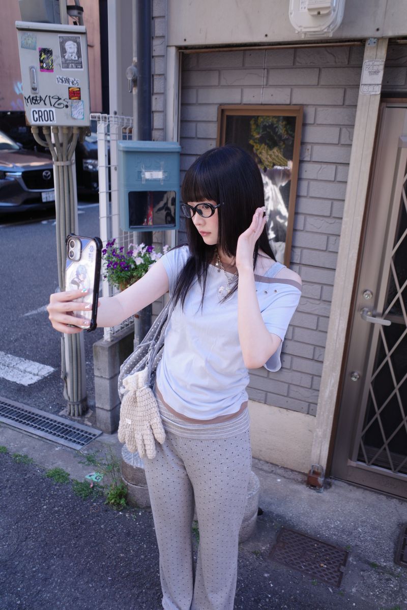 ムーイングフォールドドットパンツ