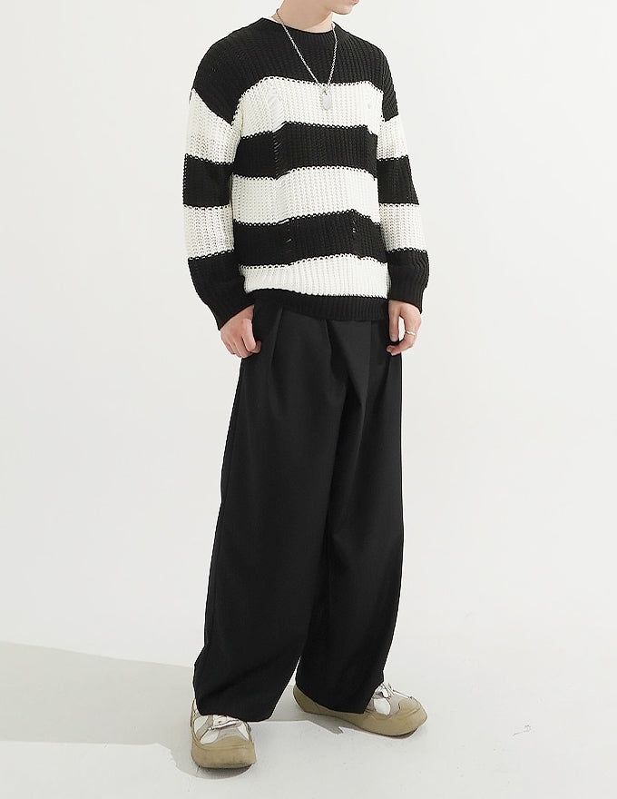 Two-button Wrap Pants