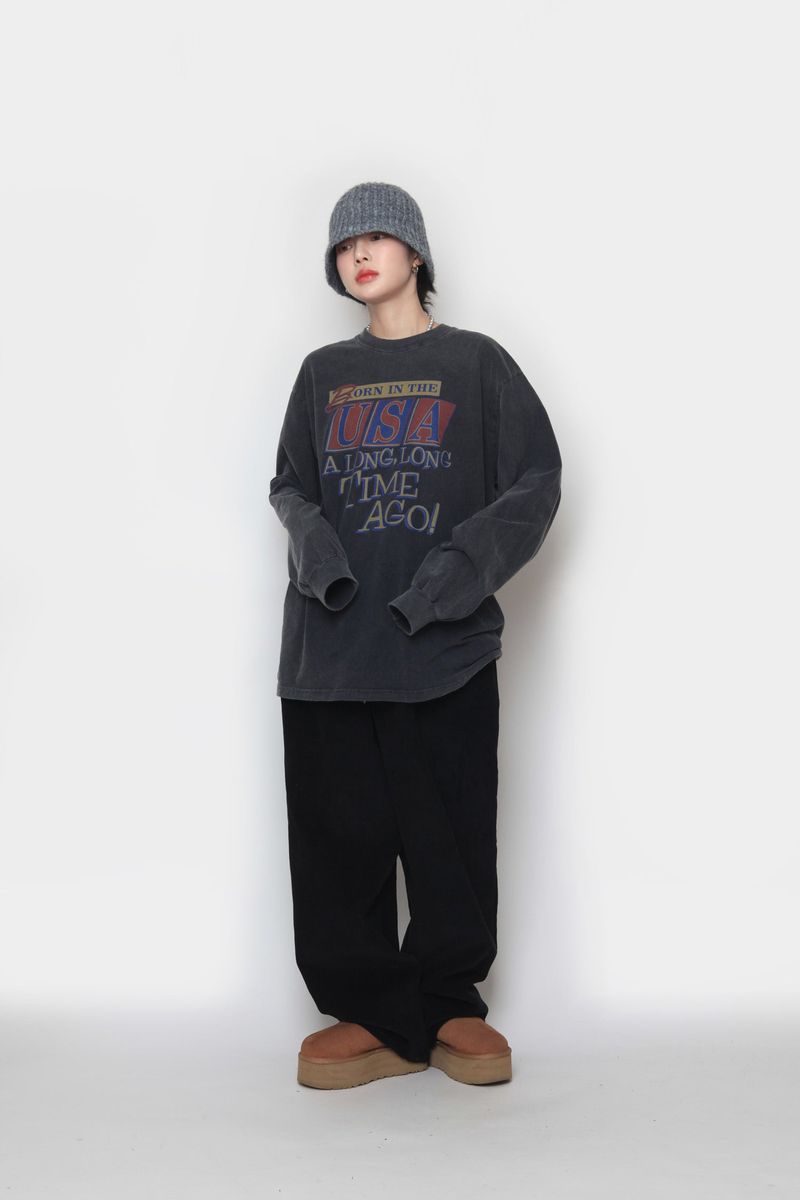 USA Pig Long Sleeve T