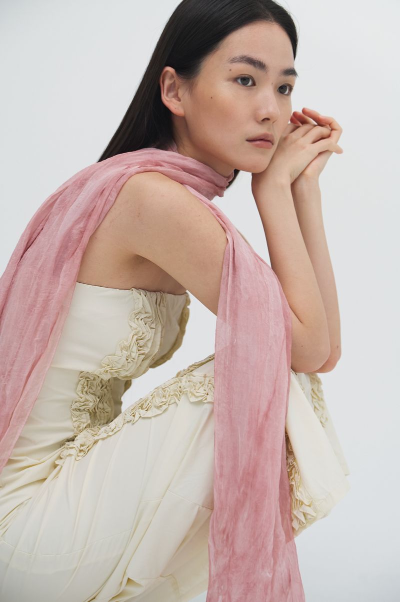 Pleats loom light scarf_5colors
