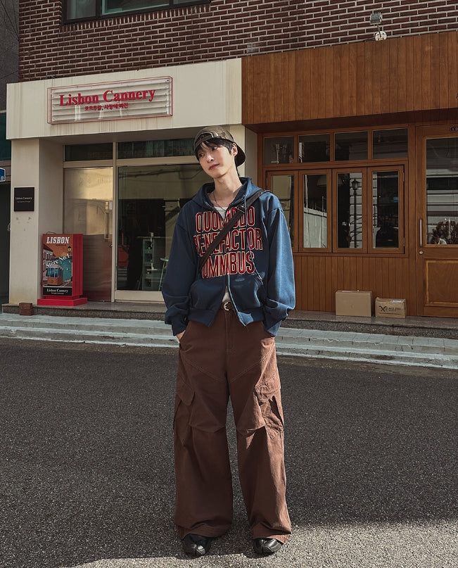 Jodi diagonal pintuck cargo pants
