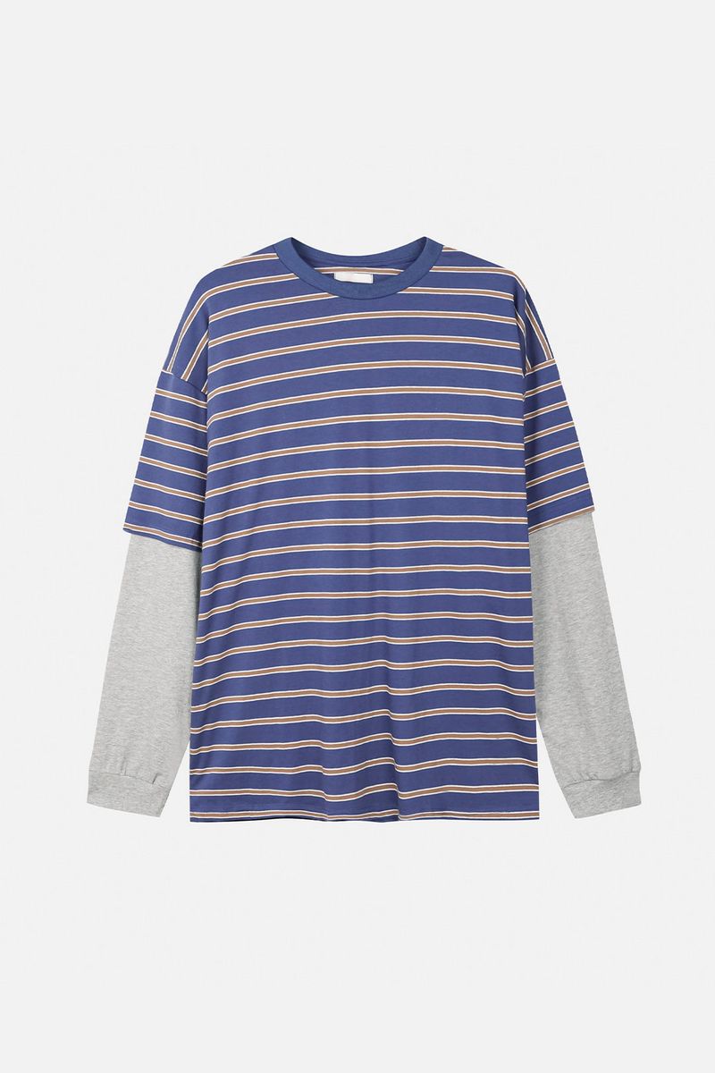 Days stripe layered t-shirt
