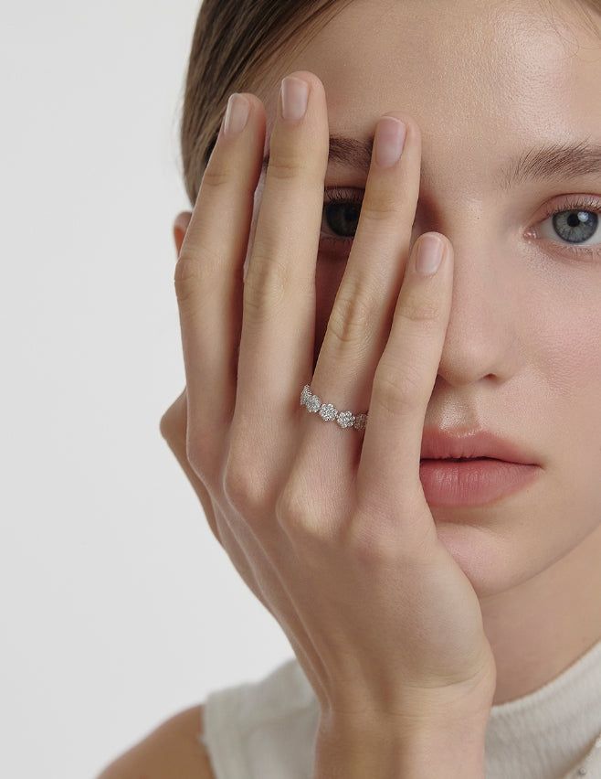 hyeres lor（イエール・ロール）の「26SS★ Essence Silver (W) Eclat Eternity Ring（Accessories）」