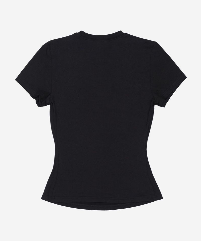 JUST ONE BITE Slim-Fit Tee #Black