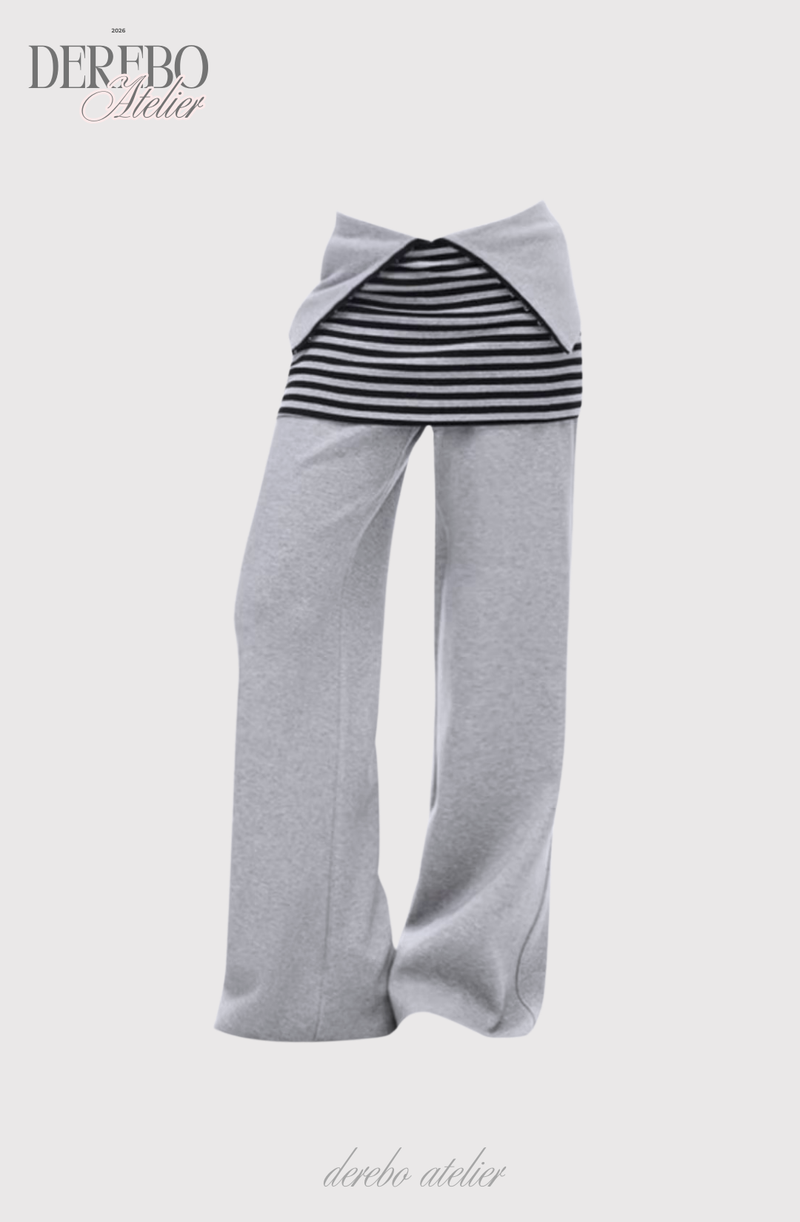 Gradient Off-Shoulder Zip-Up (PANTS)