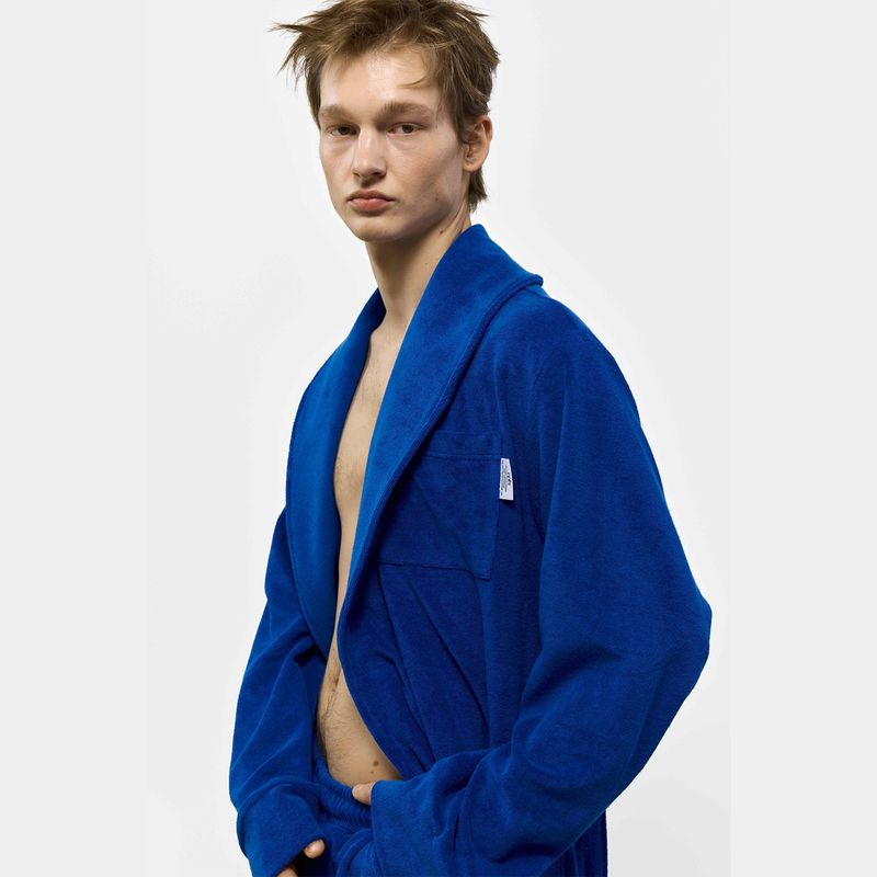 COMFY TERRY ROBE_BLUE