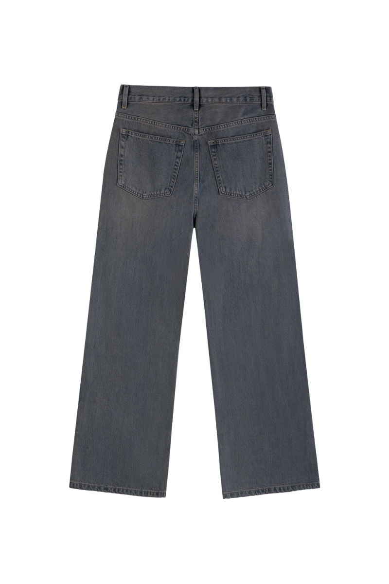 Vintage Washed Flare Jeans