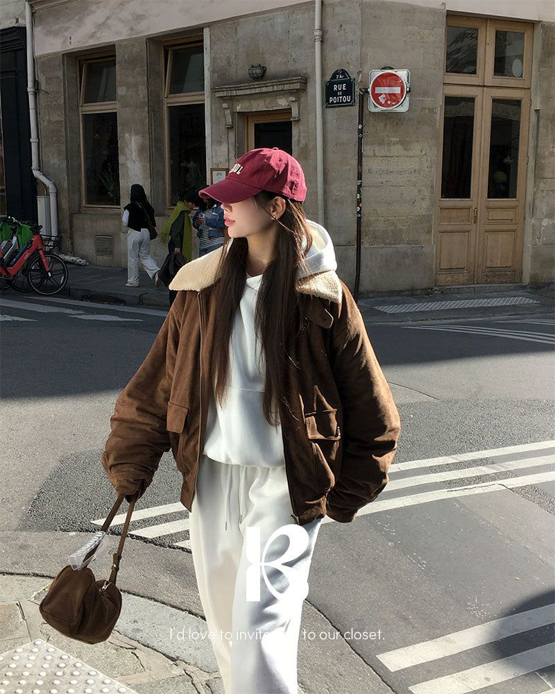 BEIDELLI（ベイデリー）の「[ORIGINAL]Seren Wool Suede Two-Way Jumper（Jackets/Outerwear）」