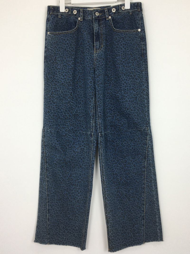 Leopard Denim Pants (1color)