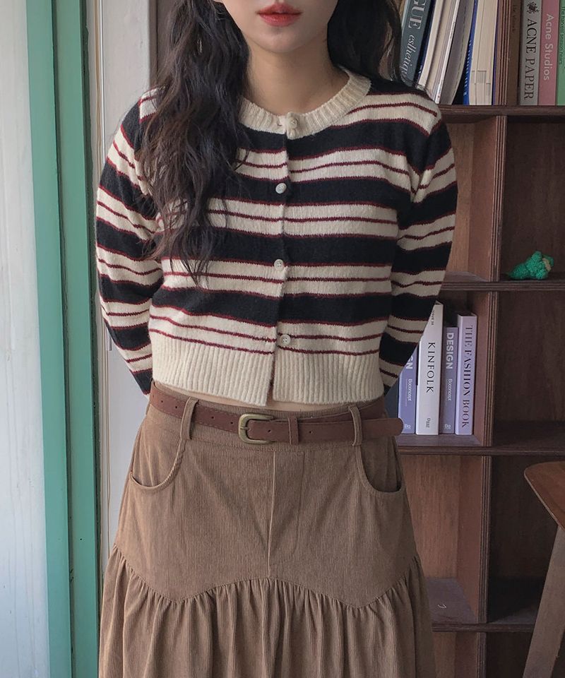 Mode Stripe Cardigan