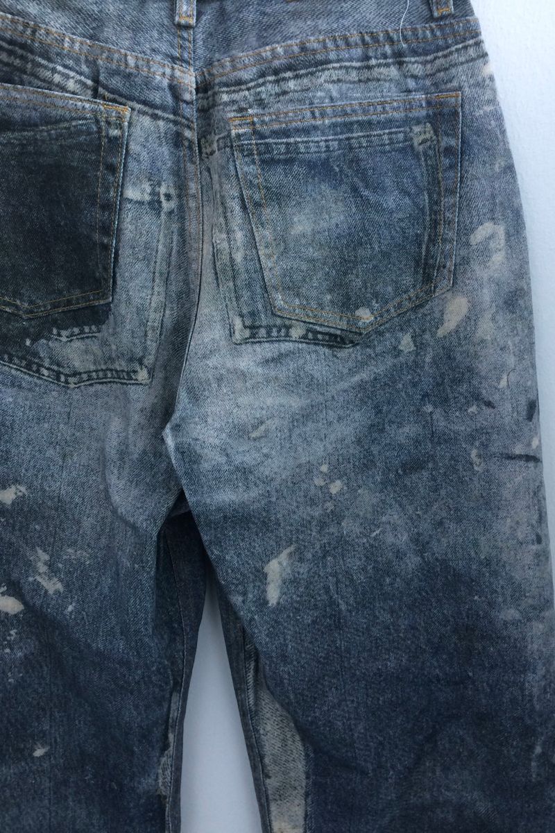 rough-washed vintage denim