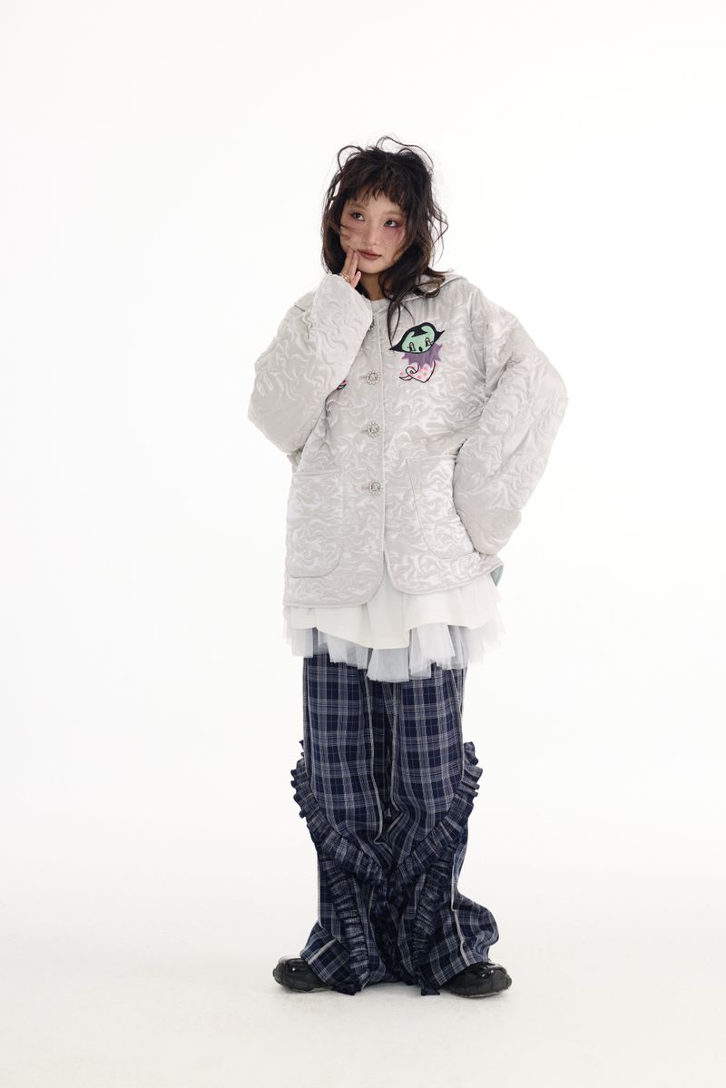 Silver embroidered jacket