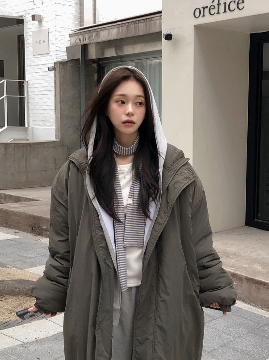 Cozy Warm Border Muffler Tie (4color)