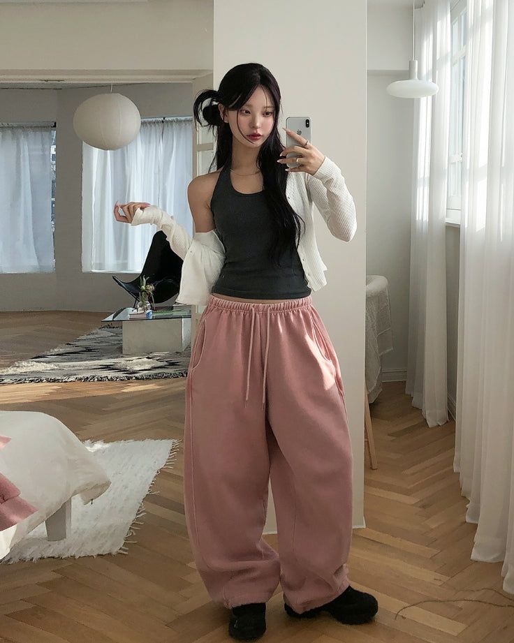 Tain Brushed Pigment Training Pants Set