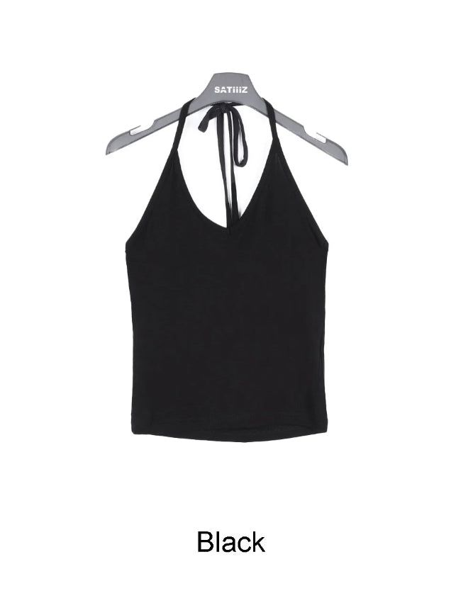 Firen V-neck halter sleeveless top