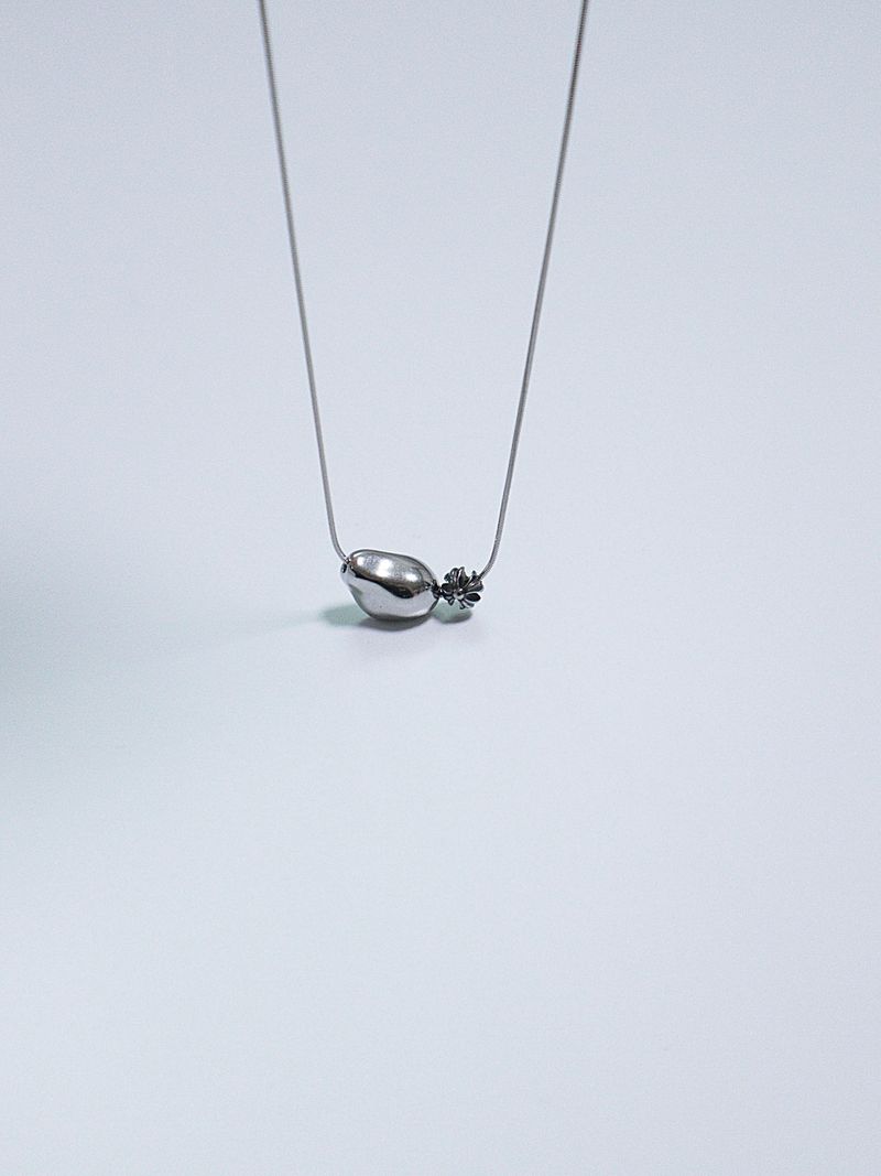 All surgical steel object cross necklace