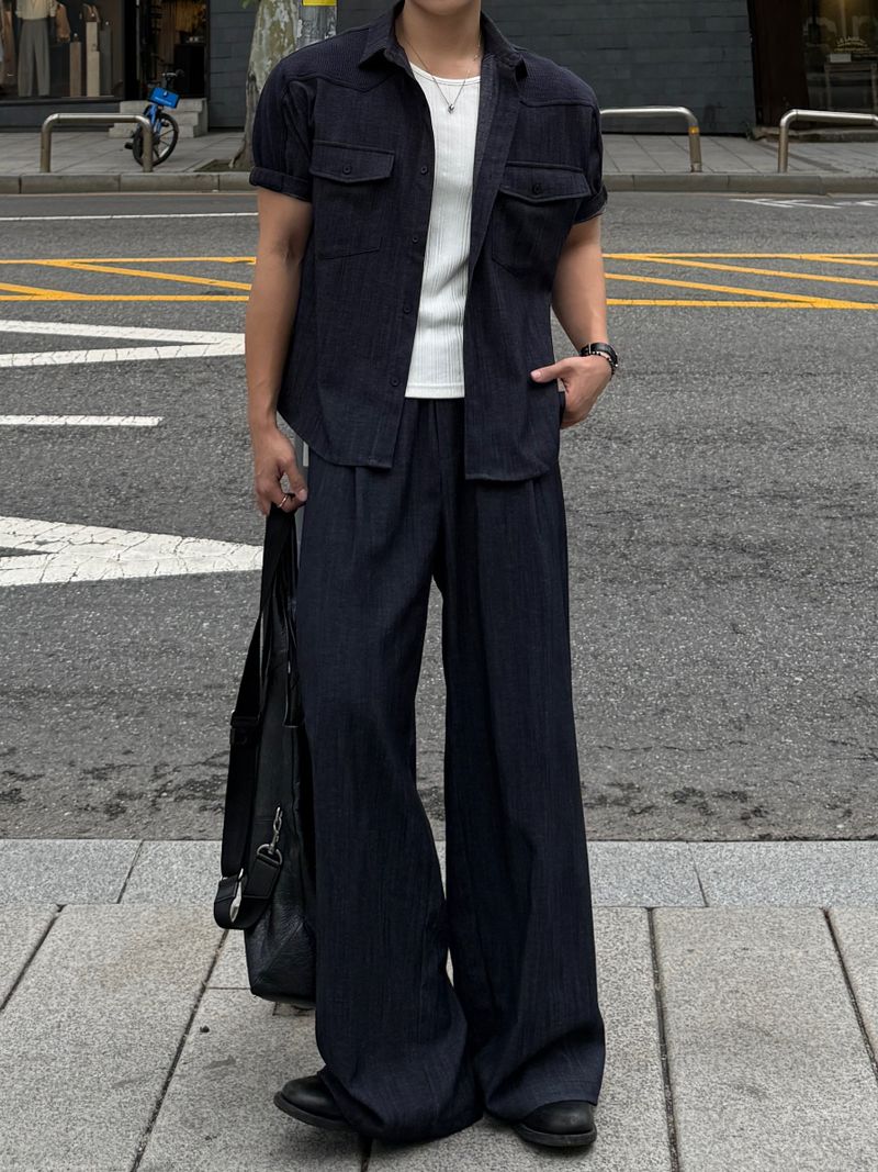 Mir banding denim pants