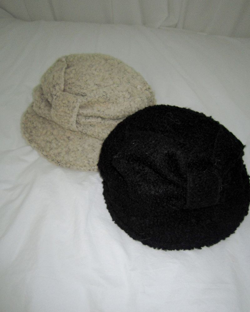 Jaei Ribbon Teddy Fleece Hat