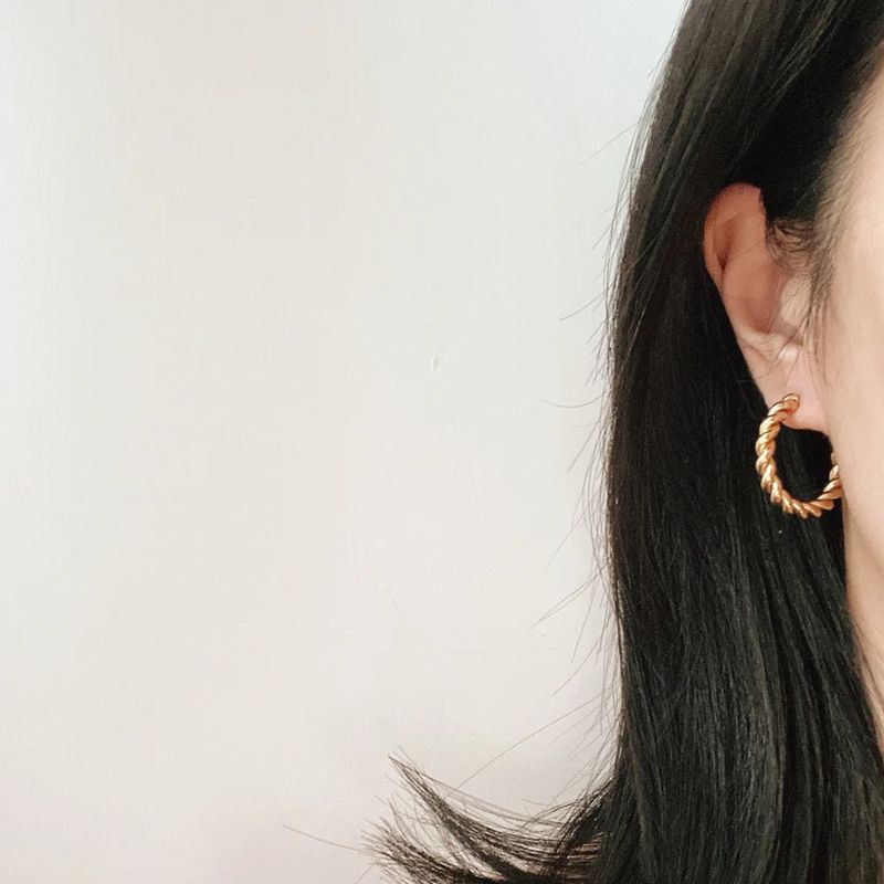 Keir Twisted Hoop Earrings