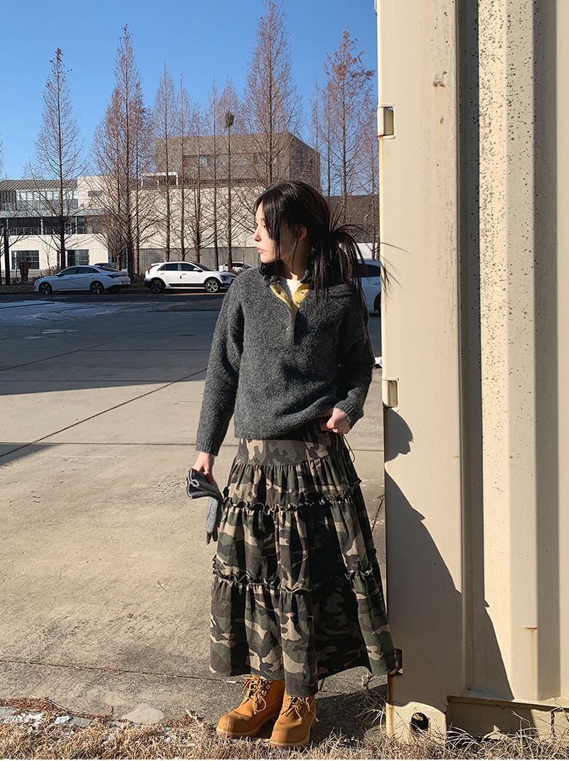HENLEY ANORAK SWEATER (5C)